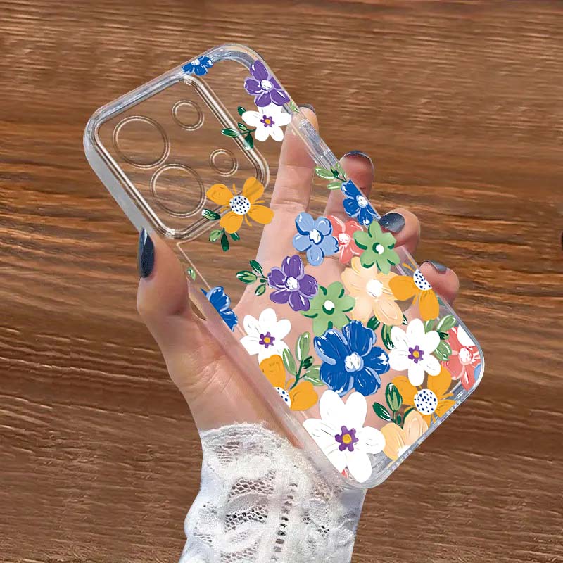 Xiaomi Redmi Note 13 - Kleurrijk bloemenkunst design telefoonhoesje voor Xiaomi