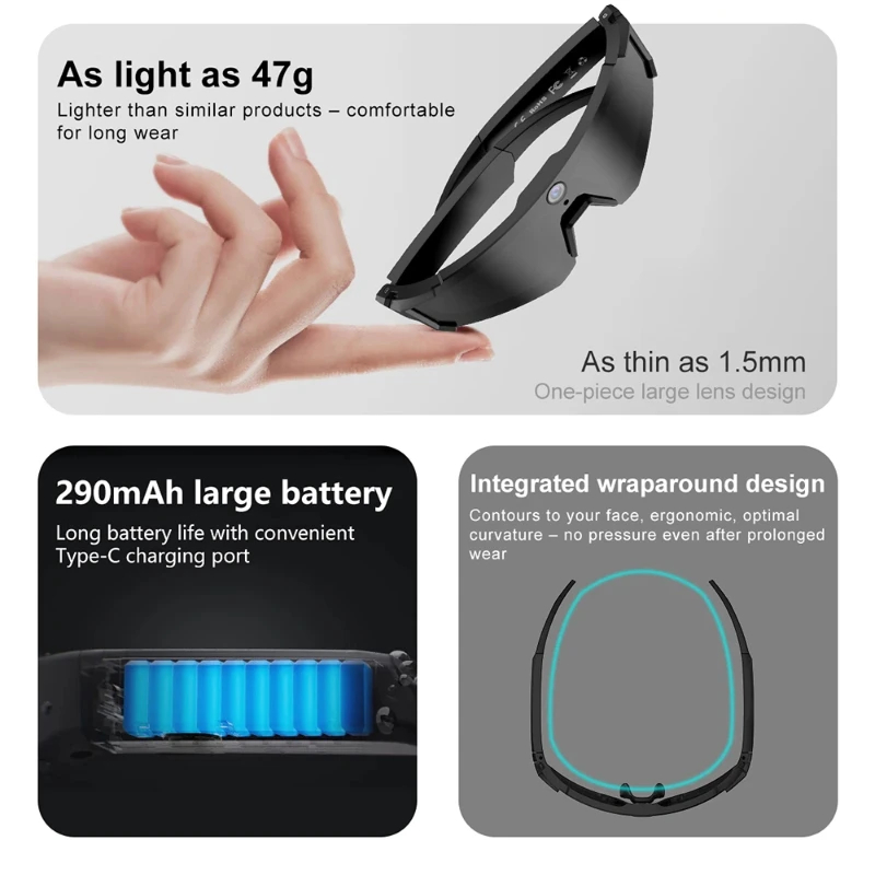 Smart Glasses Lens - OnePlus AI Smart Bril ChatGPT 8K
