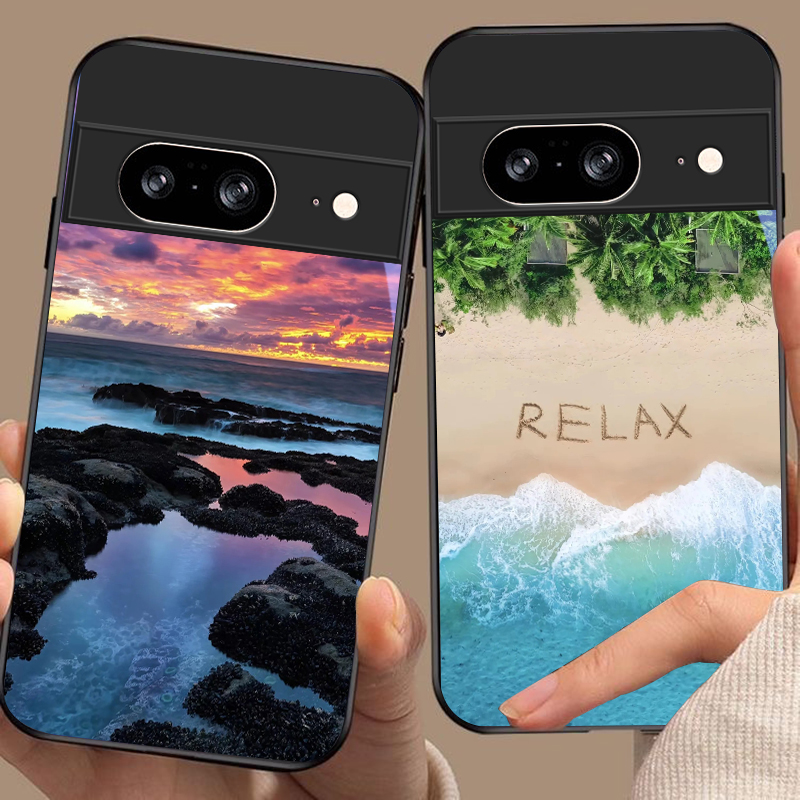 Google Pixel 9 - Kustlandschap bij zonsondergang voor Google Pixel