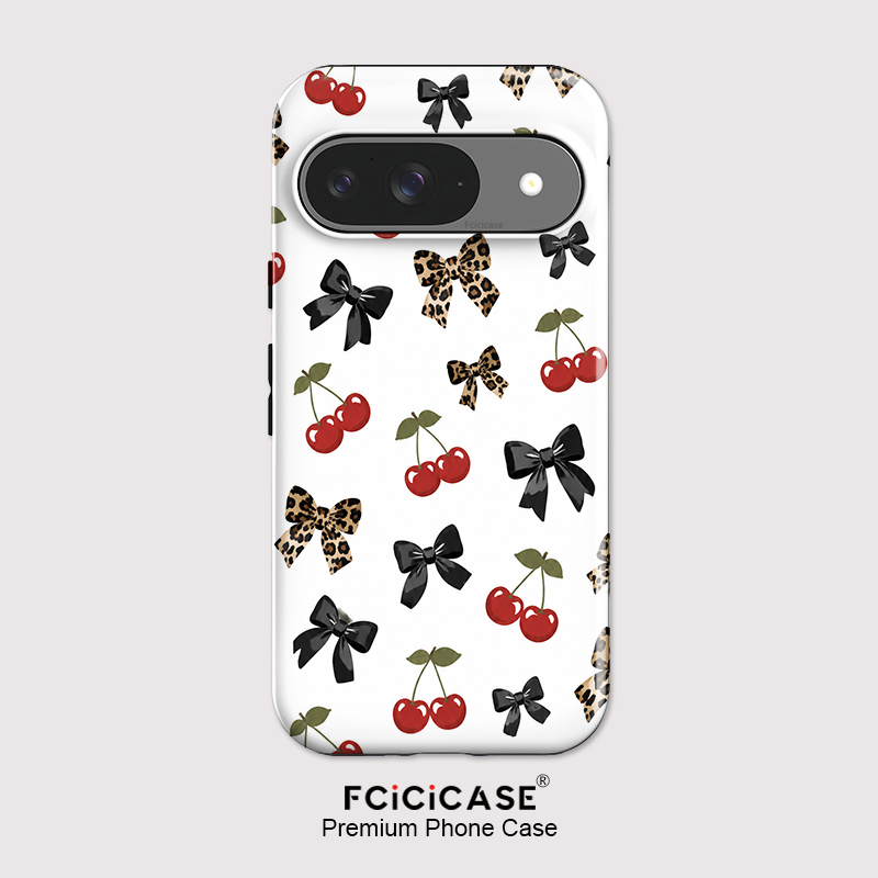 Google Pixel 9 - Fcicicase Bow Knots Cherry Telefoonhoesje voor
