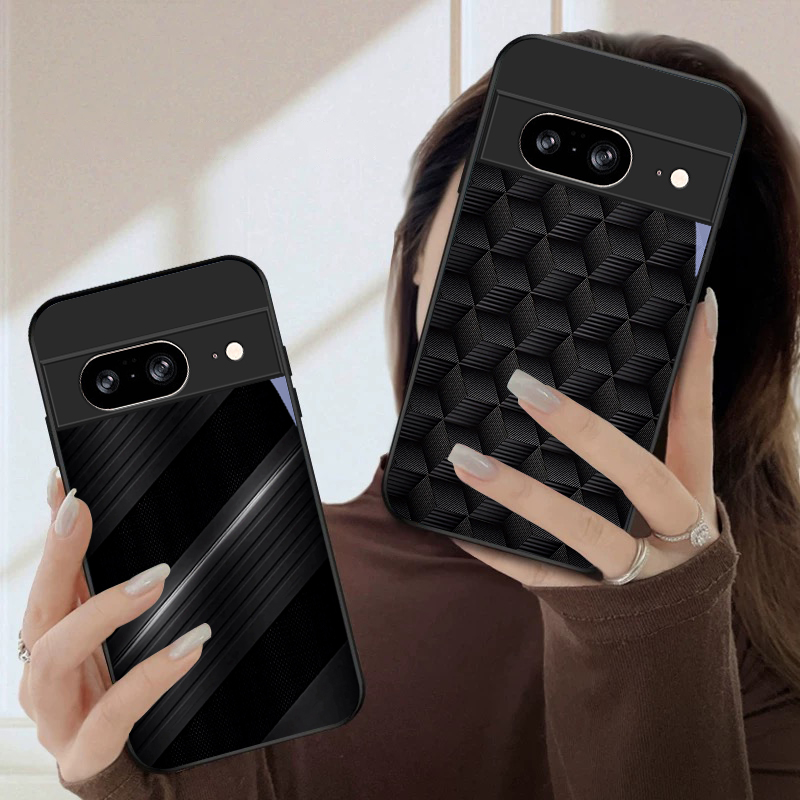 Donkere geometrische textuur v - Google Pixel 8A recensie en prijs