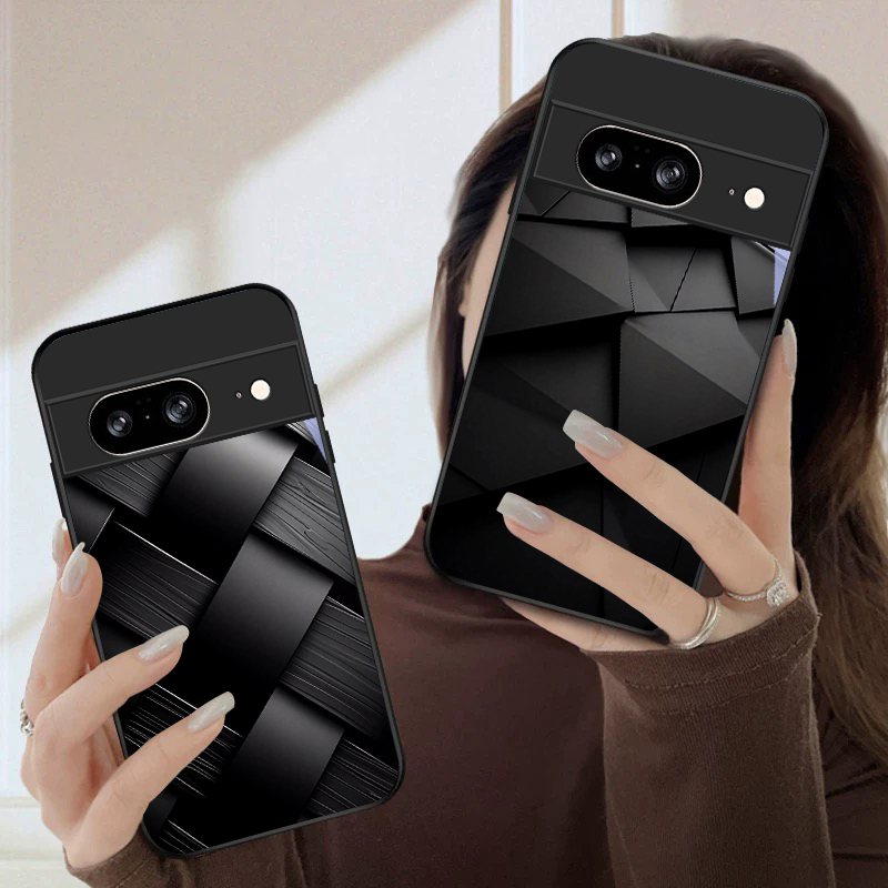 Donkere geometrische textuur v - Google Pixel 8A recensie en prijs