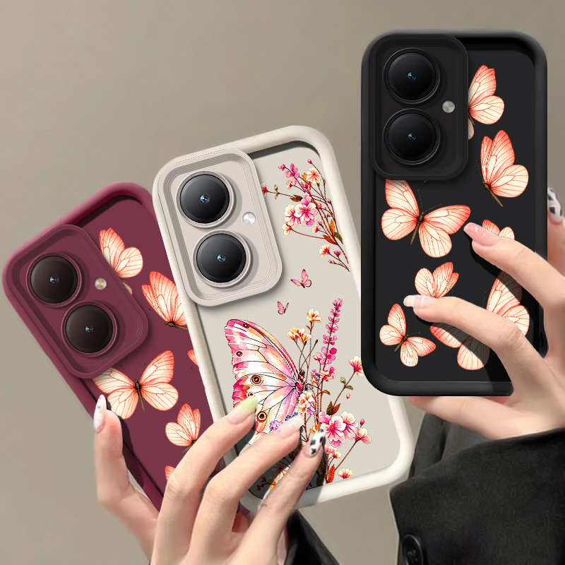 Roze telefoonhoesje met bloeme - Vivo Y28 recensie en prijs