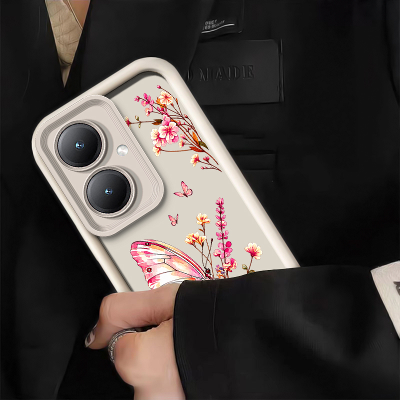 Roze telefoonhoesje met bloeme - Vivo Y28 recensie en prijs