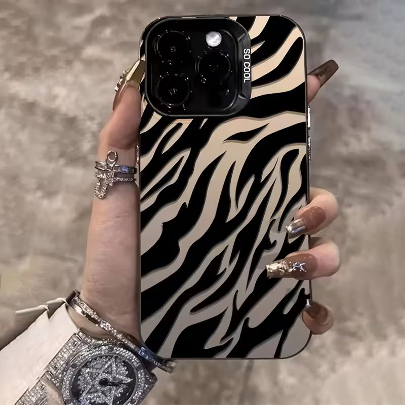 Zebra-patroon Zwarte Geavancee - Apple Iphone 16 recensie en prijs