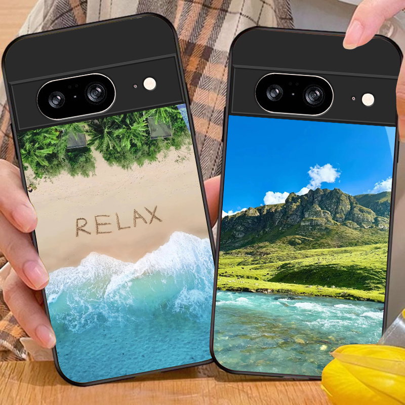Kustlandschap bij zonsondergan - Google Pixel 9 recensie en prijs
