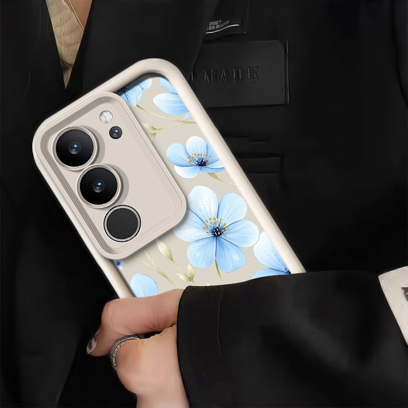 Blauwe telefoonhoes met bloeme - Vivo X200 recensie en prijs