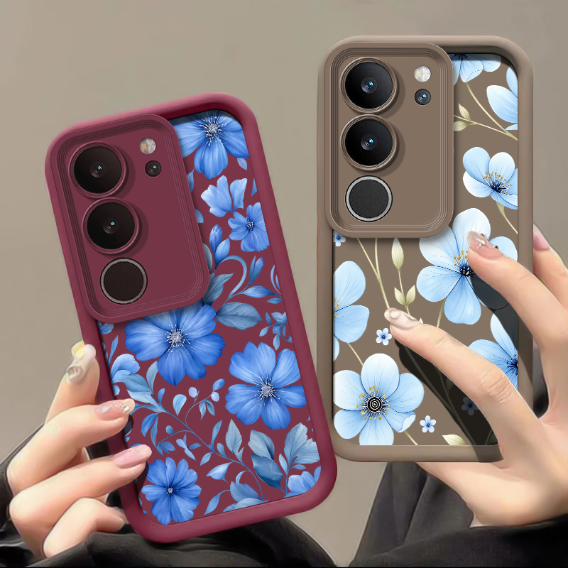 Blauwe telefoonhoes met bloeme - Vivo X200 recensie en prijs